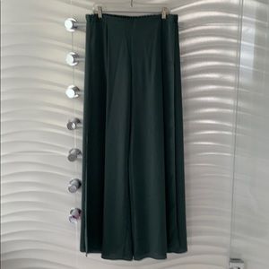 Zara forest green palazzo pants